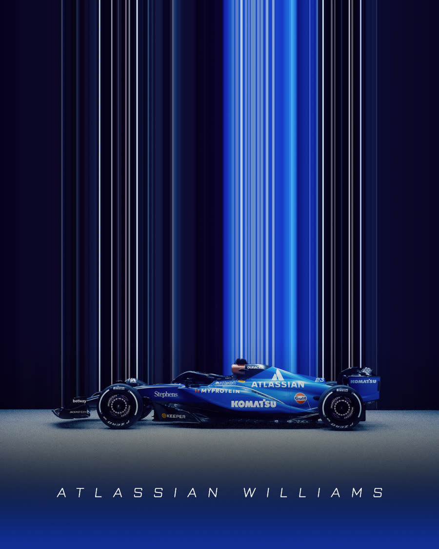 Atlassian Williams F1 poster